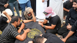 Víctima del incendio en un hipermercado Irak