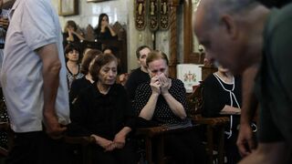 Dolor tras el ataque israelí a la parroquia de Gaza