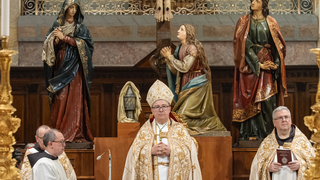 Francesco Ielpo, en su toma de posesión como Custodio