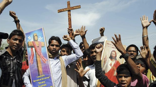 Protesta contra los ataques a cristianos en Pakistán