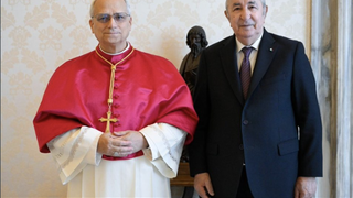 León XIV, con Abdelmadjid Tebboune