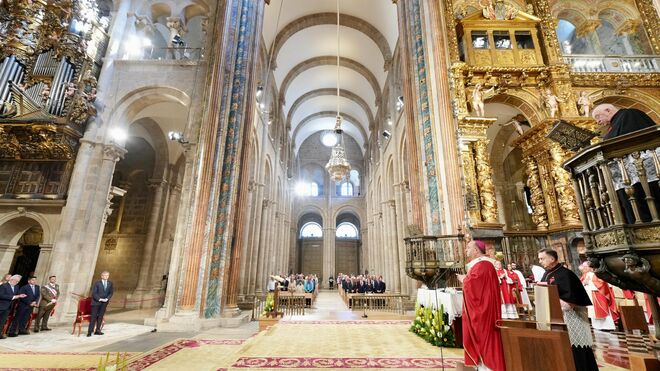 El botafumeiro en la catedral de Compostela