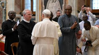 El Papa, con los javerianos
