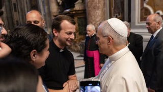 Los jóvenes de Terrassa con León XIV