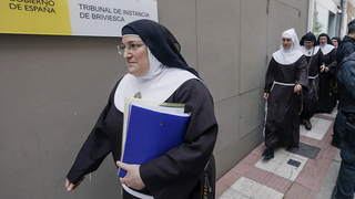 Las exclarisas, ante el Juzgado de Briviesca