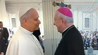 El obispo Taltavull saluda a León XIV