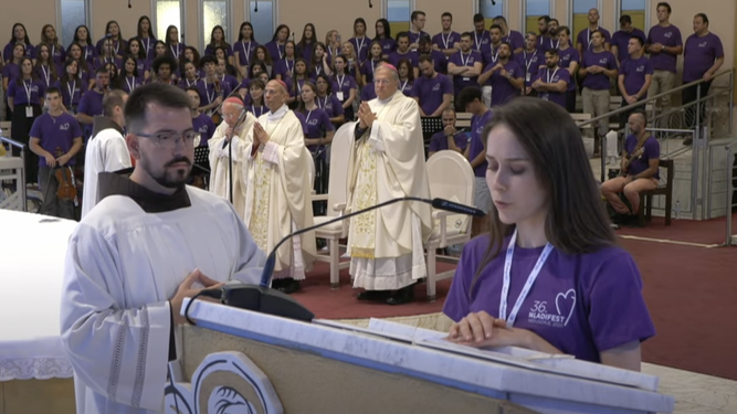 Misa inaugural del del 36. Mladifest en Medjugorje