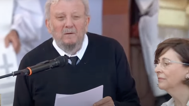 Kiko Argüello, en Tor Vergata