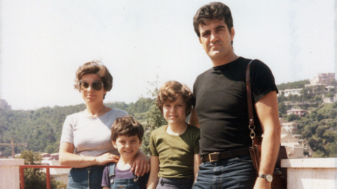 Giampalo Mollo y su familia