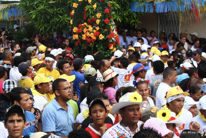 Procesión dfe Santo Domingo en Managua