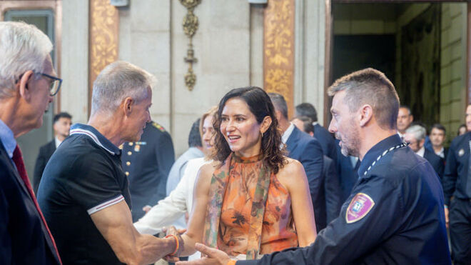 Ayuso, en la misa de la Paloma