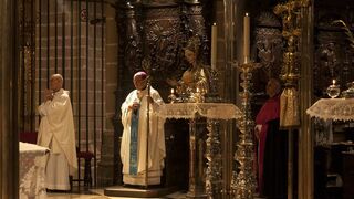 Florencio Roselló, en la catedral de Pamplona