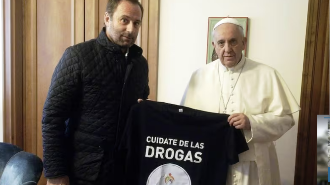 El cura Molina, con Francisco