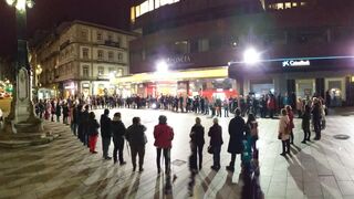 'Círculo de Silencio' en Vigo, España