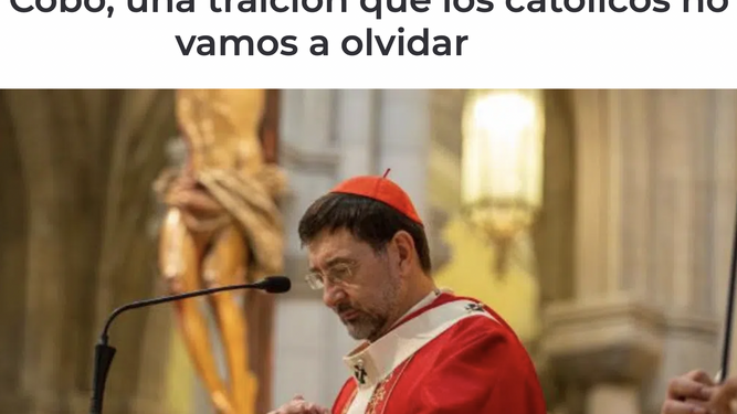 El cardenal Cobo, en Infovaticana