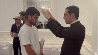 Bendición a Alcaraz antes del US Open