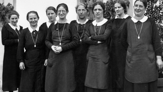 Hermanas de la Obra Seráfica en el centro de Solothurn en una foto de archivo
