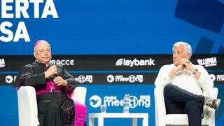 Obispo Jallouf en el Meeting de Rímini