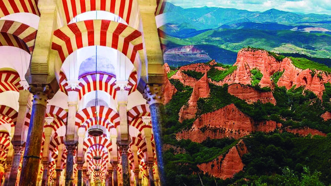 La Mezquita de Córdoba y las Médulas