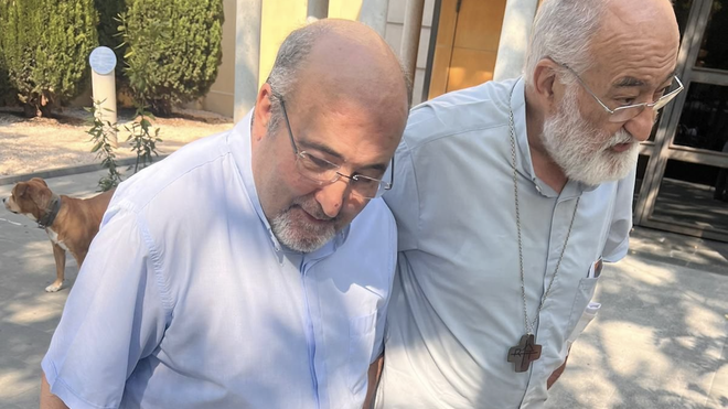 Alfons Gea, cura, y su primo, el cardenal López