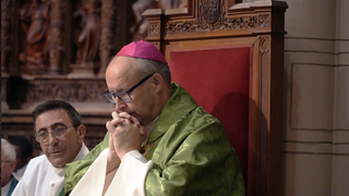 Satué, en la misa de despedida