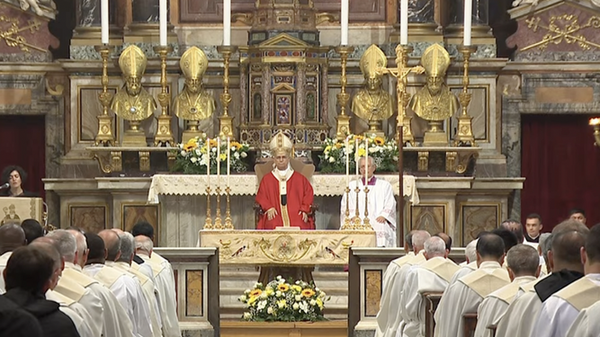 León XIV preside la misa para el Capítulo General de los Agustinos
