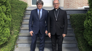 Manel Gasch y Carles Puigdemont