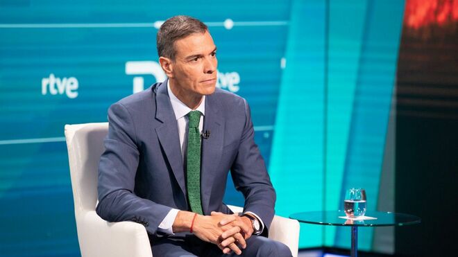 Sánchez, durante la entrevista