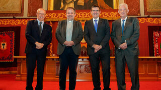 Francisco José Ruiz Pérez SJ, Enric Puiggròs SJ, Juan José Etxeberria SJ y Javier López Ariztegui