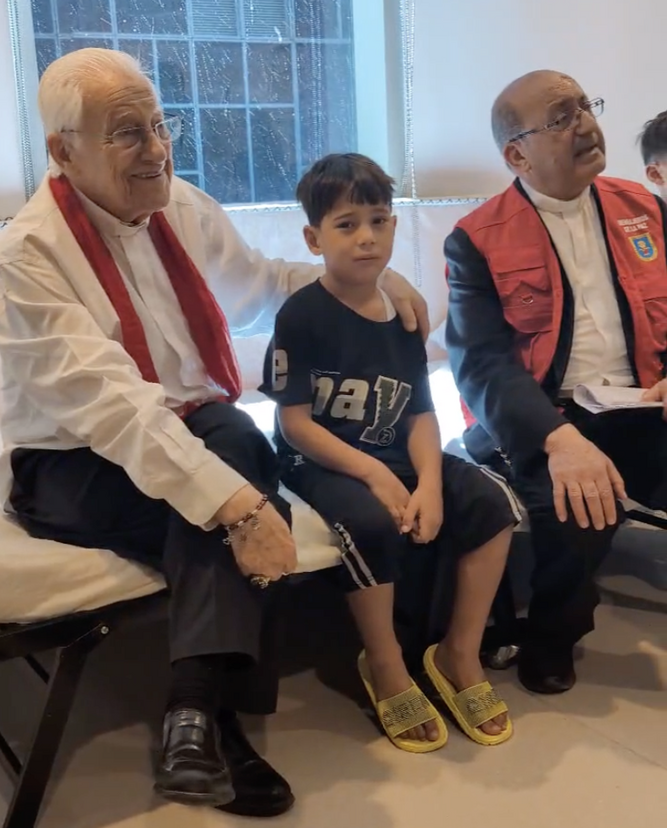 El Padre Ángel y el Padre Carlos en Jordania