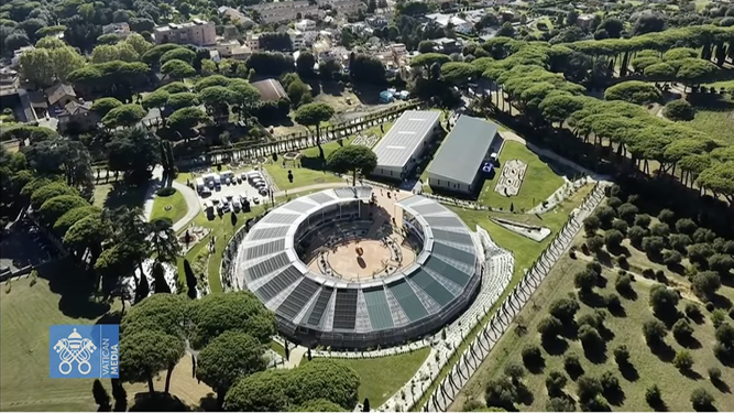 El Centro de Alta Formaciíón, dentro del complejo Borgo Laudato si