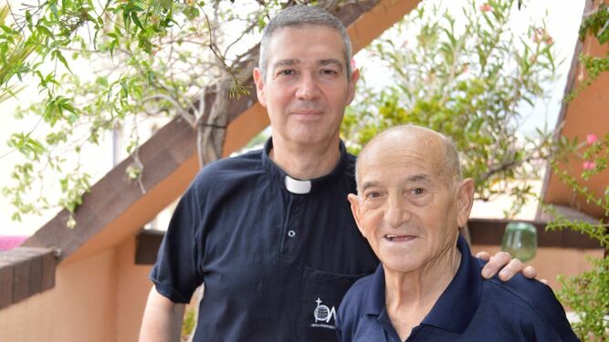 Jordi Bertomeu, con su padre