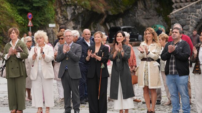 Autoridades en la celebración del Día de Arantzazu, patrona de Gipuzkoa