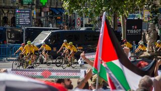 Protestas contra Israel en la Vuelta a España