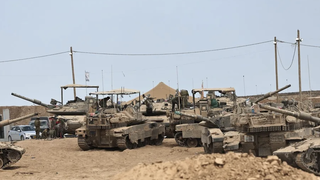 Tanques israelíes listo para la ofensiva final sobre Ciudad de Gaza