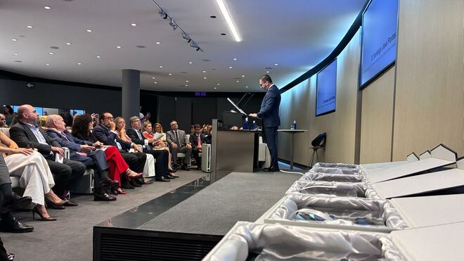 Santiago José Portas, durante la entrega de los premios solidarios del Sabadell