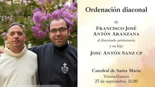"Posiblemente" el primer caso en España de la ordenación diaconal de un padre y un hijo en la misma ceremonia
