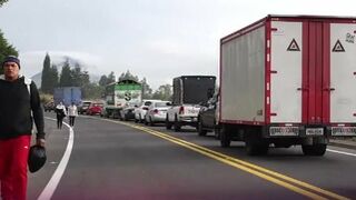 protesta por el aumento del diésel en ecuador