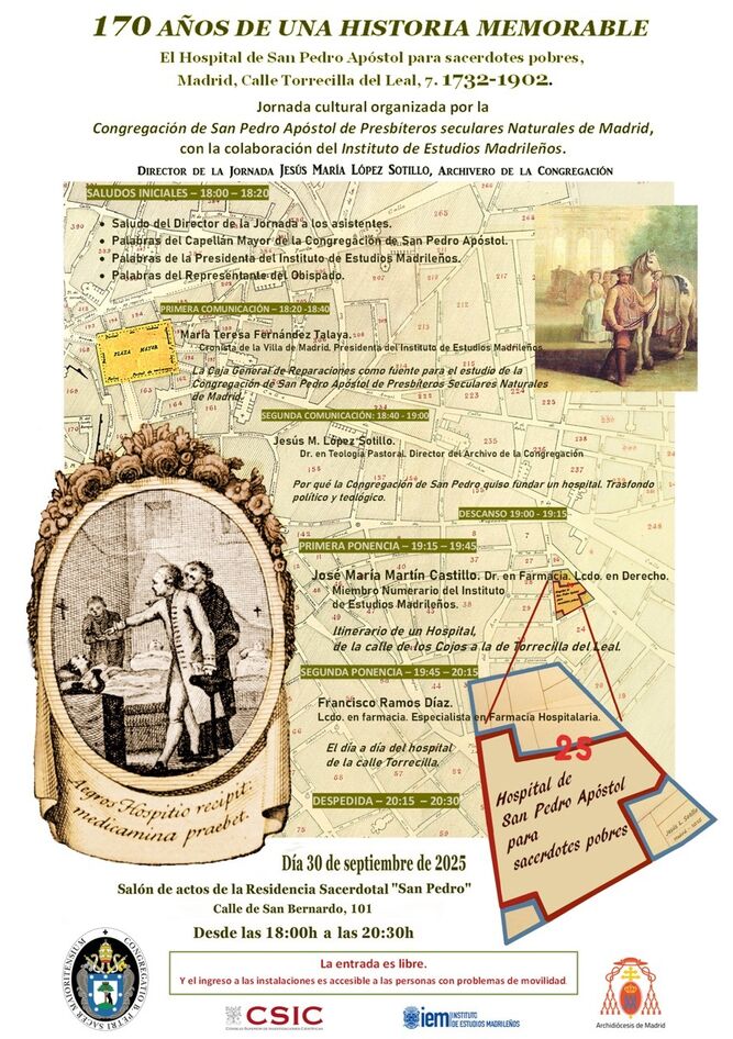 Cartel Jornada Hospital en tamaño grande