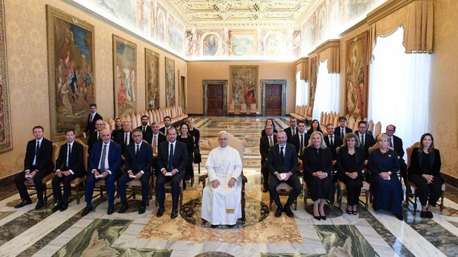 El Papa, con el grupo de trabajo interreligioso del Parlamento Europeo