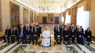 El Papa, con el grupo de trabajo interreligioso del Parlamento Europeo