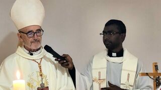 El cardenal Czerny durante la misa por la reunión plenaria de la IMBISA
