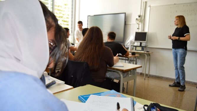 Aula del IES Eugeni d'Ors de Badalona