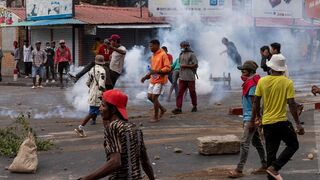 Manifestaciones en las calles de Madagascar
