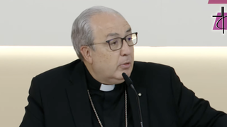 García Magán, durante la rueda de prensa