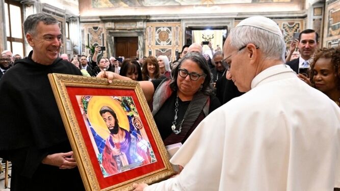 El Papa, con los participantes en el Encuentro "Refugiados y migrantes en nuestra casa común"