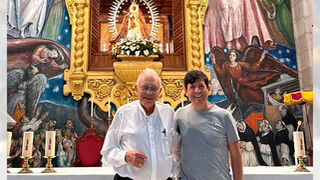 El cardenal Porras a la Virgen de Candelaria