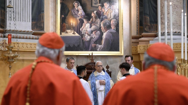 León XIV en la Domus Australia