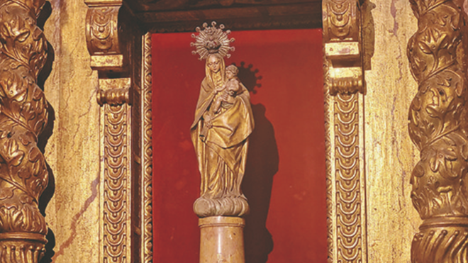 Virgen del Pilar. Catedral de Barcelona.
