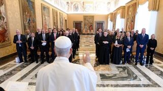 León XIV en audiencia con una delegación de líderes sindicales de Chicago